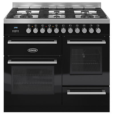 Britannia RC-10XGG-QL Q-Line Dual Fuel Range Cooker Black Britannia RC-10XGG-QL Q-Line Dual Fuel Range Cooker Black
